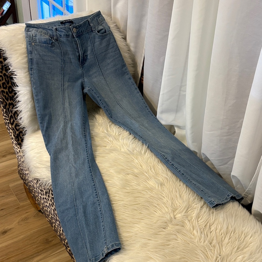 d. jeans Light Blue Straight Leg Women's Jeans